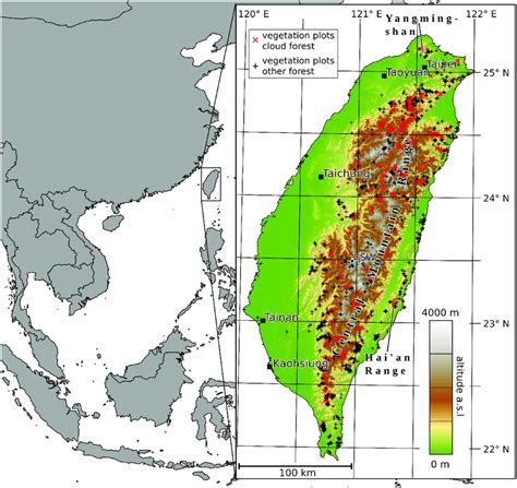 地勢圖|台灣等高線圖 Taiwan Contour Map